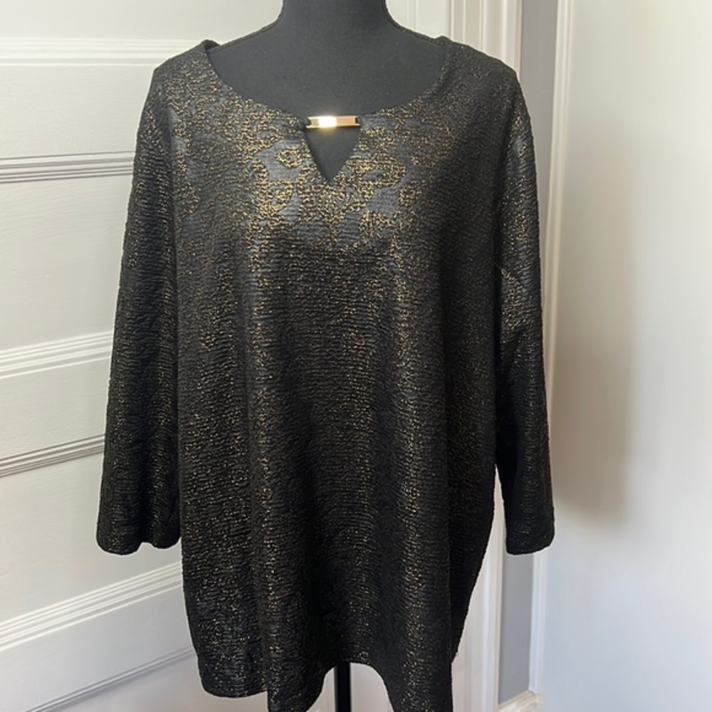 JM COLLECTION WOMENS TOP SIZE 2X‎ NEW WITH TAG